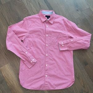 Banana Republic Men's Casual Pink long sleeve Button-Down Shirt Sz M